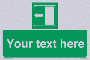 Custom Slide to Open Sign